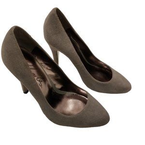 Gray Suede Almond Pointed Toe Stiletto Heels Pumps Charles by Charles David